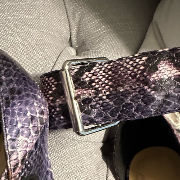 🔥 NWOT Pink/Purple Ankle Strap Heels - Picture 7 of 12